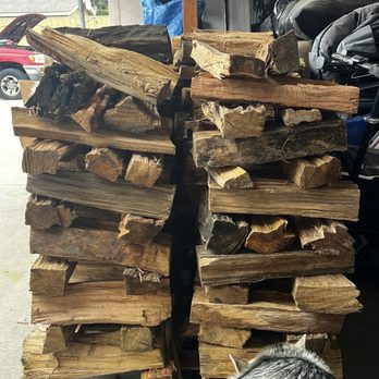 Forged Firewood - Side view of wood stacked - Firewood Near Me Forged Firewood - Side view of wood stacked - Firewood Near Me