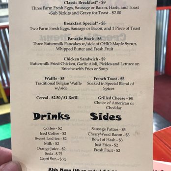 Stoney’s Munchie Bar - The Traditional Menu - New American Near Me - Dayton, Ohio