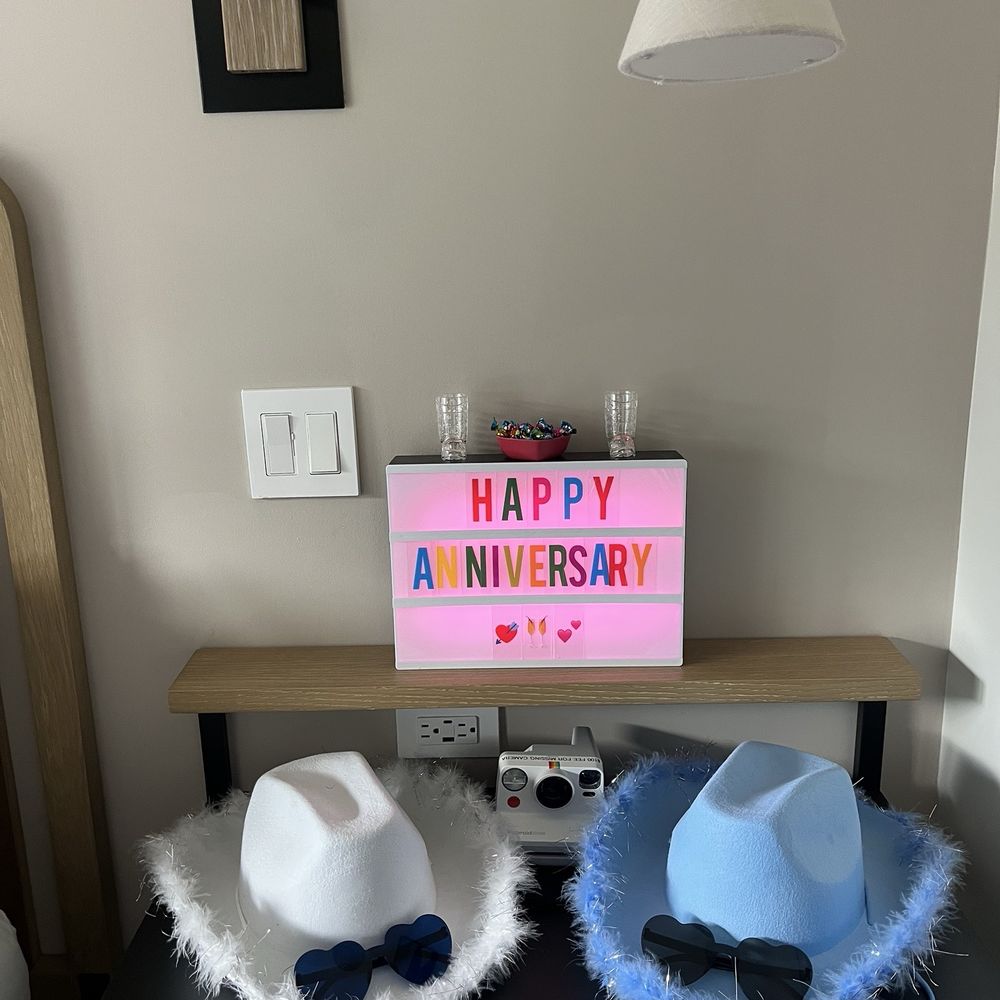 Anniversary surprise! Anniversary surprise!