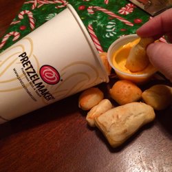 Pretzelmaker - Pretzel bites with cheese (although the cheese is not worth paying for!)