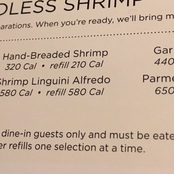 Red Lobster - The menu. They were out of the Fiesta. - Seafood Near Me - Tacoma, Washington