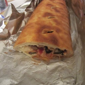 panCoast pizza - Inside of a Stromboli with Sweet Sausage, Black Olives, Green Bell Peppers, and Grilled Mushrooms - Pizza Near Me - Walnut Creek, California panCoast pizza - Inside of a Stromboli with Sweet Sausage, Black Olives, Green Bell Peppers, and Grilled Mushrooms - Pizza Near Me - Walnut Creek, California
