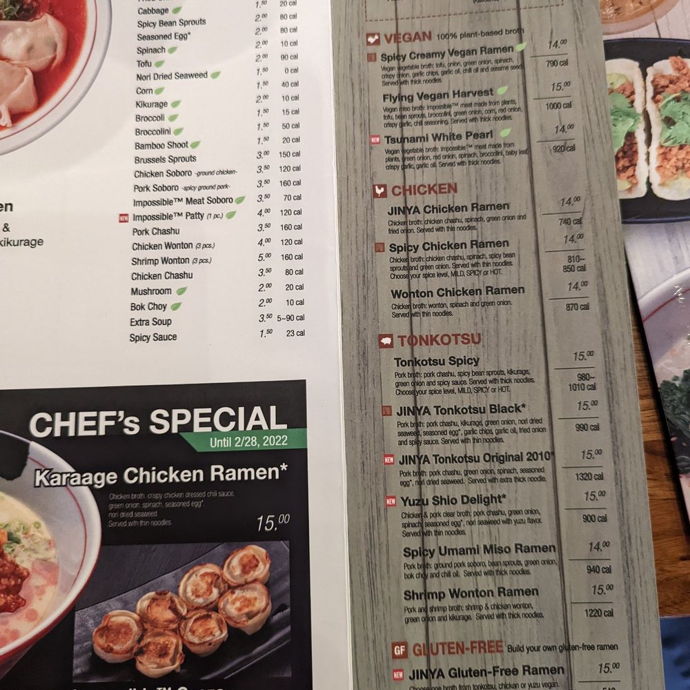 JINYA Ramen Bar - Omaha - Menu - Ramen Near Me - Omaha, Nebraska JINYA Ramen Bar - Omaha - Menu - Ramen Near Me - Omaha, Nebraska