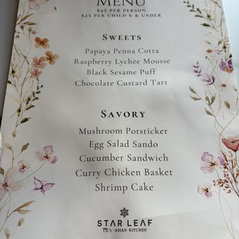 Star Leaf - Tea Rooms Near Me - Orange, California