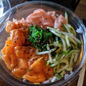 Fish District - Large salmon poke - Fish & Chips Near Me - Solana Beach, California Fish District - Large salmon poke - Fish & Chips Near Me - Solana Beach, California