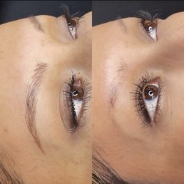 Before & immediately after. Before & immediately after.