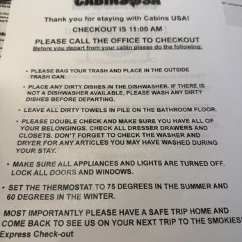 Cabins USA - Lots of work for "guest" before departure - Vacation Rentals Near Me - Sevierville, Tennessee