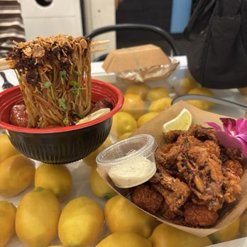 206 BCE - Anti-Gravity Sausage Noodles and Cajun Calamari & Tator Tots - Noodles Near Me - Anaheim, California 206 BCE - Anti-Gravity Sausage Noodles and Cajun Calamari & Tator Tots - Noodles Near Me - Anaheim, California