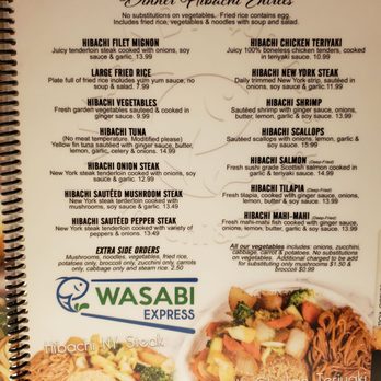Wasabi Express - Menu - Japanese Near Me - Owensboro, Kentucky Wasabi Express - Menu - Japanese Near Me - Owensboro, Kentucky