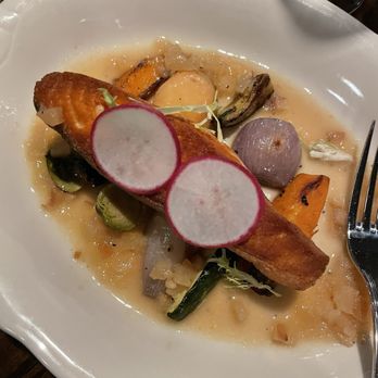 Stark's Alpine Grill - Seared Salmon - American Near Me - Snowmass Village, Colorado Stark's Alpine Grill - Seared Salmon - American Near Me - Snowmass Village, Colorado