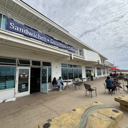 Outdoor seating right on the beach!