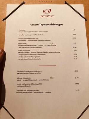 Menu photo 1 Gasthof Postwirt Aschheim, BY