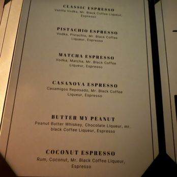 It’s Him - Photo 5: Martini menu with no prices - Cocktail Bars Near Me - New York, New York It’s Him - Photo 5: Martini menu with no prices - Cocktail Bars Near Me - New York, New York
