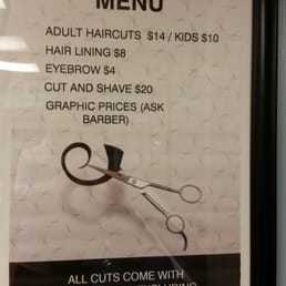 Cuts are reasonably priced so if you happy, hook 'em up with a good tip Cuts are reasonably priced so if you happy, hook 'em up with a good tip