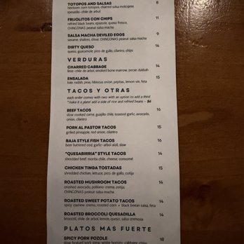 Otra - Menu 9/21/26 - Mexican Near Me - San Francisco, California Otra - Menu 9/21/26 - Mexican Near Me - San Francisco, California
