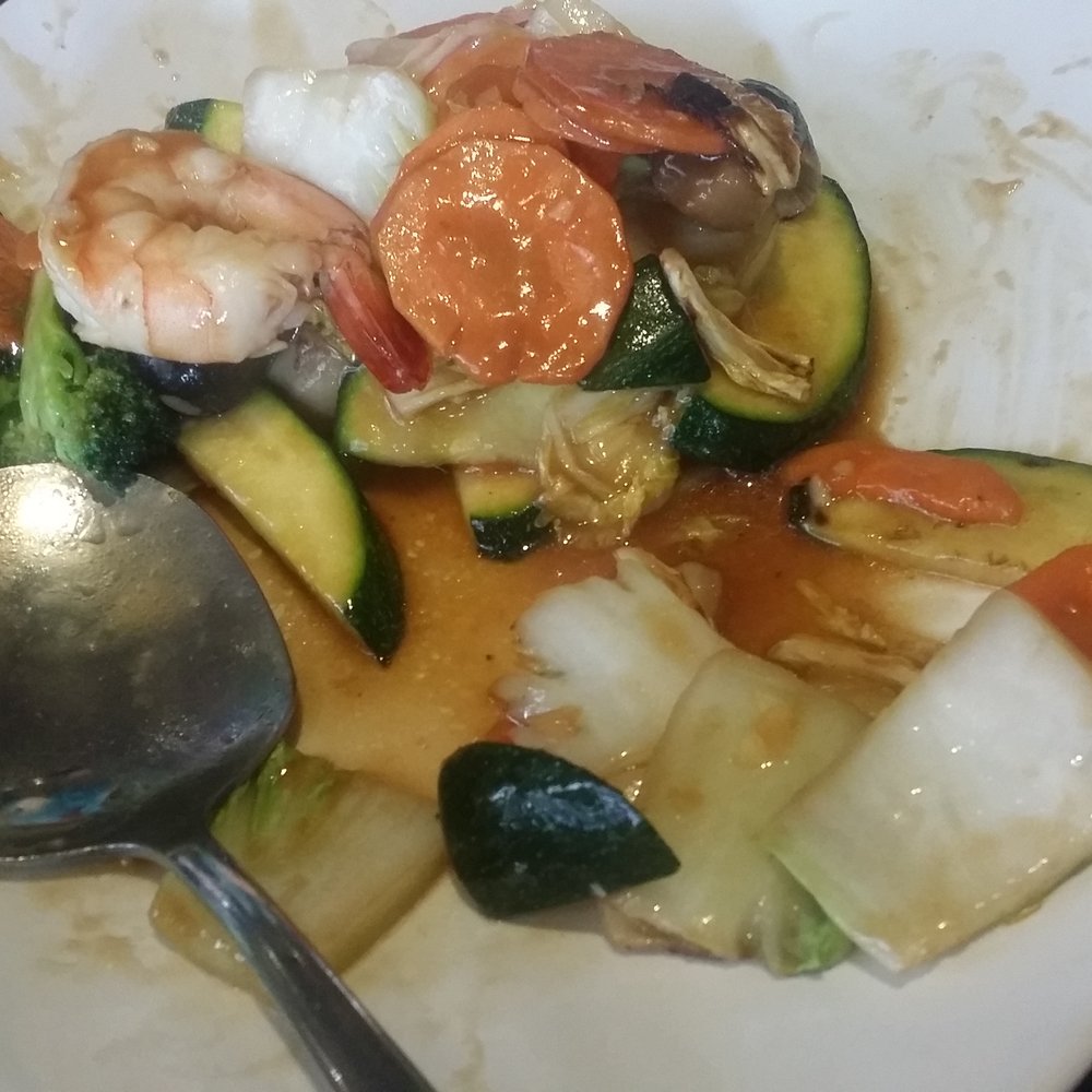 Similan Thai Restaurant - mixed vegetables with jumbo shrimp - Thai Near Me - Solana Beach, California Similan Thai Restaurant - mixed vegetables with jumbo shrimp - Thai Near Me - Solana Beach, California