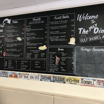 The Ugly Diner - the menu on the wall - American Near Me - Gulf Shores, Alabama The Ugly Diner - the menu on the wall - American Near Me - Gulf Shores, Alabama