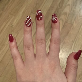 MC Prime Nails Studio - Christmas nail art, I showed them what I wanted and imagined and they delivered it so well. - Nail Salons Near Me - Brooklyn, New York MC Prime Nails Studio - Christmas nail art, I showed them what I wanted and imagined and they delivered it so well. - Nail Salons Near Me - Brooklyn, New York