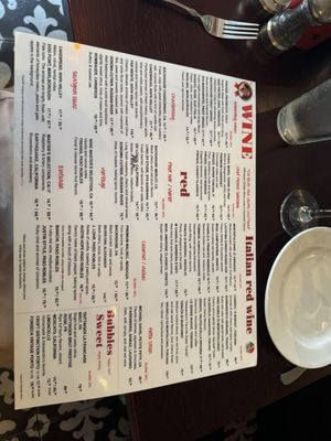Menu photo 1 Salerno Laguna Beach, CA