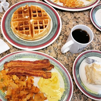 Eurotaste Grill - Belgian waffle, biscuit, bacon, eggs, hash brown, white toast and coffee - Breakfast & Brunch Near Me - Land O' Lakes, Florida Eurotaste Grill - Belgian waffle, biscuit, bacon, eggs, hash brown, white toast and coffee - Breakfast & Brunch Near Me - Land O' Lakes, Florida