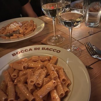 Bocca di Bacco Hell's Kitchen - Rigatoni Vodka add spice, Sancerre - Italian Near Me - New York, New York Bocca di Bacco Hell's Kitchen - Rigatoni Vodka add spice, Sancerre - Italian Near Me - New York, New York
