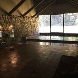 Maruia Hot Springs Thermal Resort - indoor thermal pool with great view