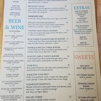 Estero Cafe - Lunch menu. - Breakfast & Brunch Near Me - Valley Ford, California Estero Cafe - Lunch menu. - Breakfast & Brunch Near Me - Valley Ford, California