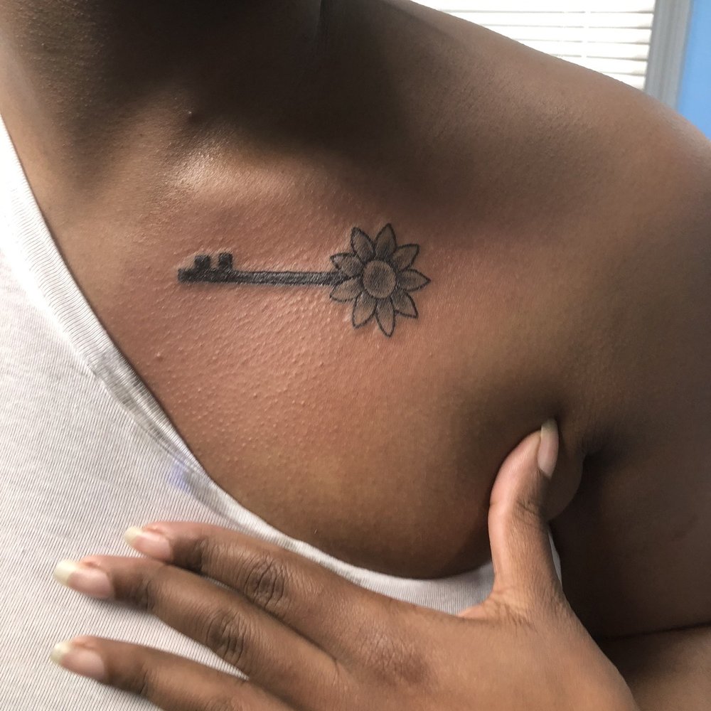 Sunflower with key
