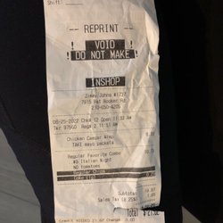 Jimmy John's - Refunded receipt.
