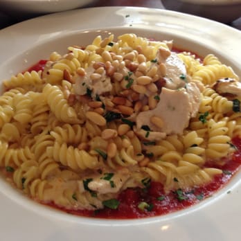 Tomatina - Fusilli Gorgonzola with oven roasted chicken. Not too heavy but still yummy! - Italian Near Me - Alameda, California Tomatina - Fusilli Gorgonzola with oven roasted chicken. Not too heavy but still yummy! - Italian Near Me - Alameda, California