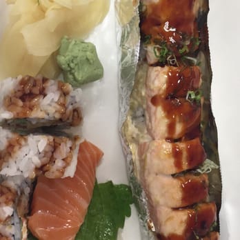 Sushi Fighter - Set A, Lion King Roll and Salmon Sashimi - Sushi Bars Near Me - Moraga, California Sushi Fighter - Set A, Lion King Roll and Salmon Sashimi - Sushi Bars Near Me - Moraga, California