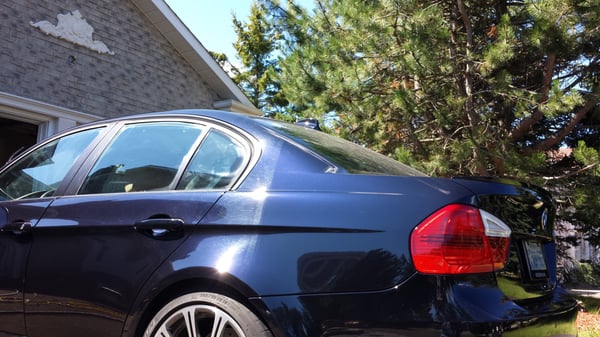 Photo of Ceramic Pro Markham - Markham, ON, CA. Half and Half picture of our Paint Correction and Opti-Coat Pro services.