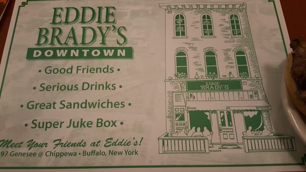 Menu photo 8 Eddie Brady's Tavern Buffalo, NY Menu photo 8 Eddie Brady's Tavern Buffalo, NY