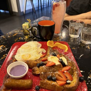 Heat Bistro - Ube French toast - French Near Me - San Diego, California Heat Bistro - Ube French toast - French Near Me - San Diego, California
