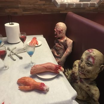 Mr. Q Crab House - Halloween party table ! - Seafood Near Me - Hollywood, Florida Mr. Q Crab House - Halloween party table ! - Seafood Near Me - Hollywood, Florida