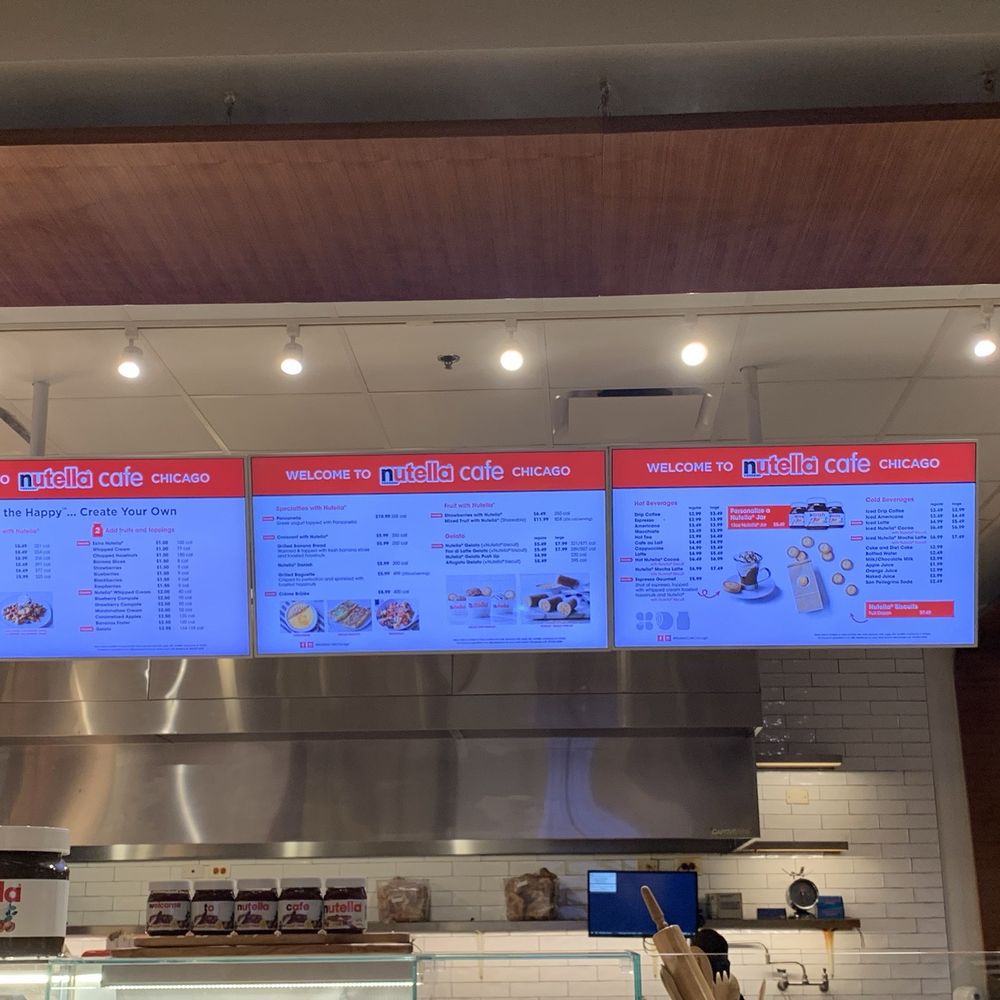 Nutella Cafe - Menu - Desserts Near Me - Chicago, Illinois Nutella Cafe - Menu - Desserts Near Me - Chicago, Illinois