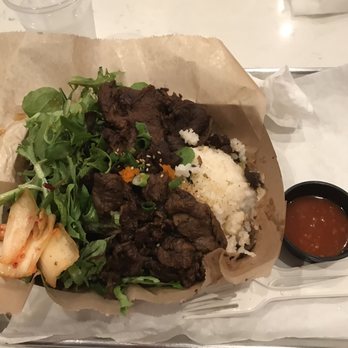 KoJa Kitchen - Beef bowl with sauce in the side - Asian Fusion Near Me - Dublin, California KoJa Kitchen - Beef bowl with sauce in the side - Asian Fusion Near Me - Dublin, California