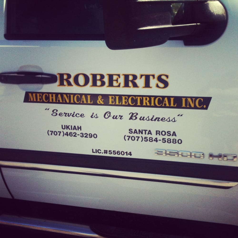 ROBERTS MECHANICAL & ELECTRICAL 355 Kunzler Ranch Rd, Ukiah