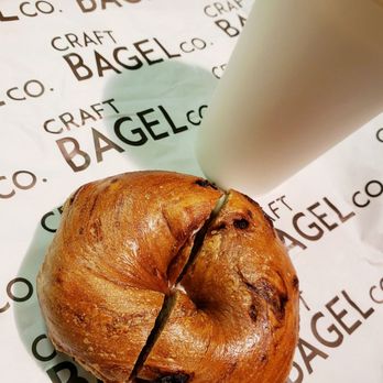 Craft Bagel - Shake Hands with Cinnamon Raisin Bagel and Large Coffee!! - Bagels Near Me - East Hanover, New Jersey Craft Bagel - Shake Hands with Cinnamon Raisin Bagel and Large Coffee!! - Bagels Near Me - East Hanover, New Jersey
