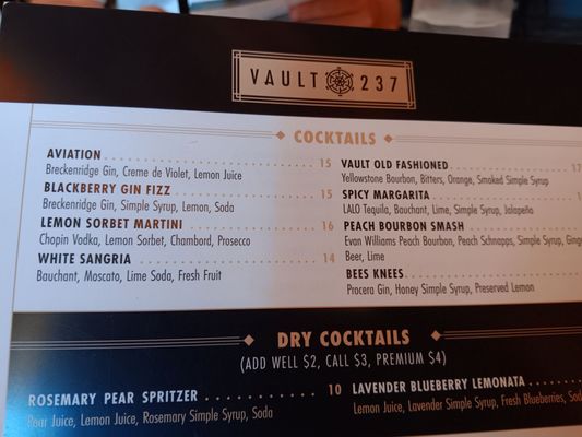 Menu photo 1 Vault 237 Buffalo, NY Menu photo 1 Vault 237 Buffalo, NY