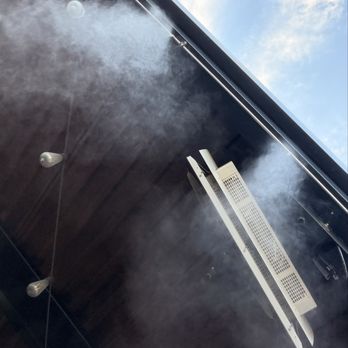 Able Baker Brewing - Misters! Perfect for outside in triple digit weather and a nice cold beer! - Brewpubs Near Me - Las Vegas, Nevada