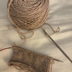 Fibre Space - Further along in my swatch