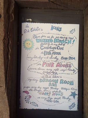 Menu photo 6 The Pink Adobe Santa Fe, NM