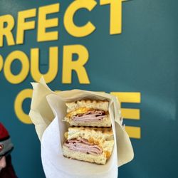 Perfect Pour Cafe - Bacon & Eggs Breakfast panini
