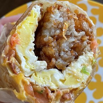 The Trough Sandwich Kitchen - Breakfast burrito up close - Sandwiches Near Me - Irvine, California The Trough Sandwich Kitchen - Breakfast burrito up close - Sandwiches Near Me - Irvine, California