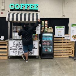Major League Table Tennis - Coffee station.. I'll have what he's having