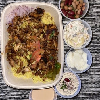 Mazra - Chicken Shawarma Plate w/ sides - Mediterranean Near Me - San Bruno, California Mazra - Chicken Shawarma Plate w/ sides - Mediterranean Near Me - San Bruno, California