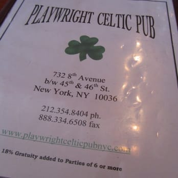 Playwright Celtic Pub - New American Near Me - New York, New York Playwright Celtic Pub - New American Near Me - New York, New York