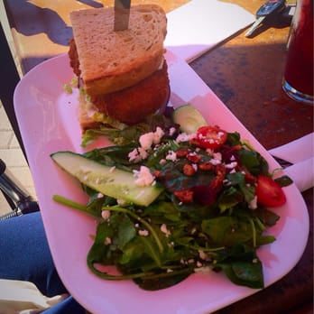 Bar Wellington - Chick pea sandwich with house salad - Pubs Near Me - Toronto, Ontario Bar Wellington - Chick pea sandwich with house salad - Pubs Near Me - Toronto, Ontario