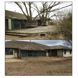 American Tree Specialist - removed two trees and stumps, also remove the deck